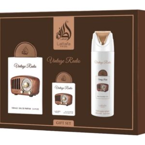 Vintage Radio  Gift Set by Lattafa Pride
